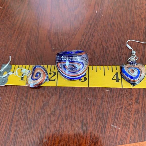 Artisan Art Glass Jewelry Set - Picture 8 of 9